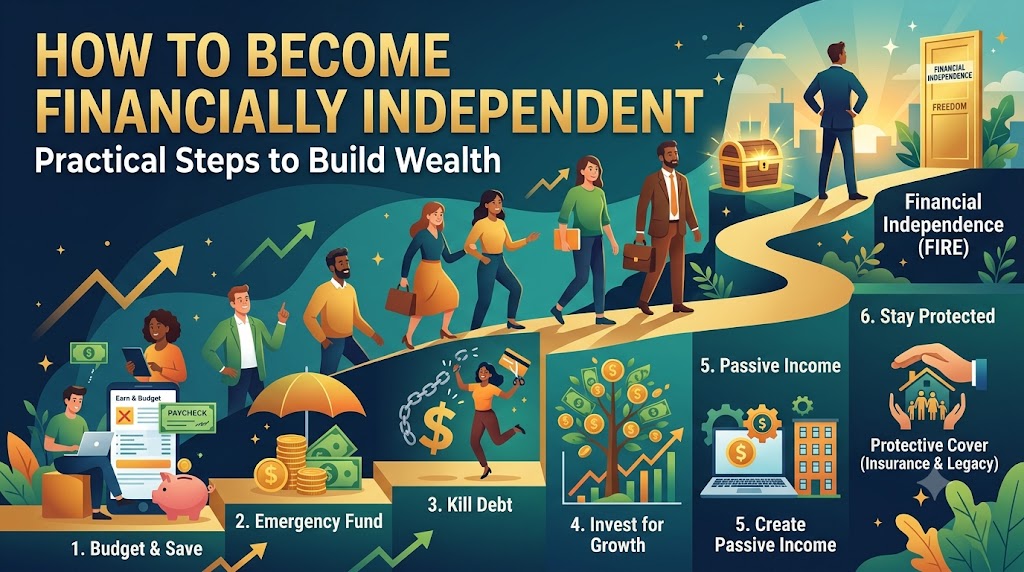 How to Become Financially Independent: Practical Steps to Build Wealth